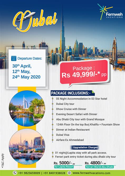 Dubai Tour Package Dubai Tour Travel Poster Design Flyer