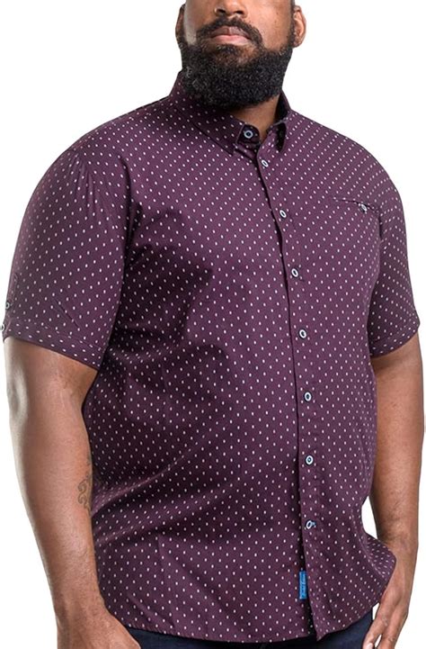 Duke D555 Herren Decker Big Tall King Size Geo Ao Print Baumwolle Shirt