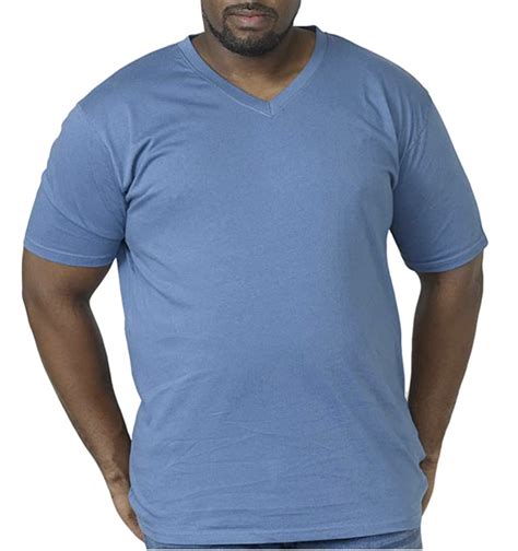 Duke D555 Mens Signature King Size Big Tall Combed Cotton V Neck T