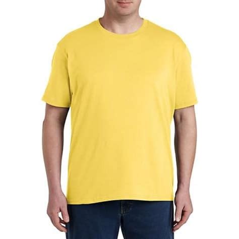 Dxl Big Tall Essentials Men S Big And Tall 2 Pk Tees Yellow Dxl