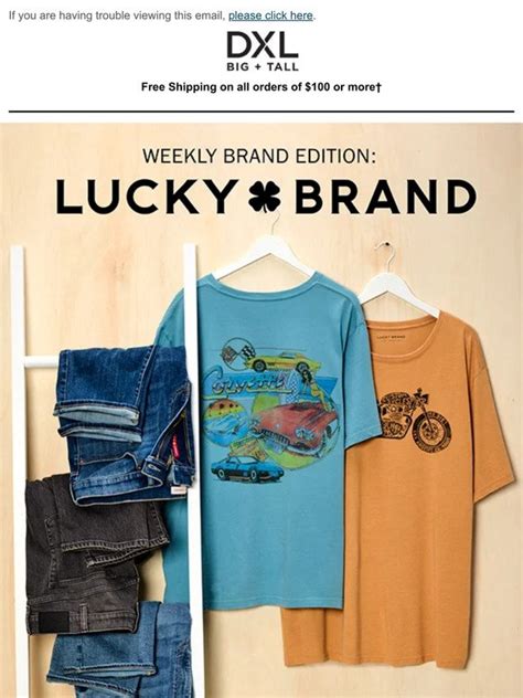 Dxl Big Tall Get Your Hands On These Classics From Lucky Brand Milled