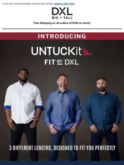 Dxl Big Tall Weekly Brand Edition Introducing Untuckit Fit By Dxl