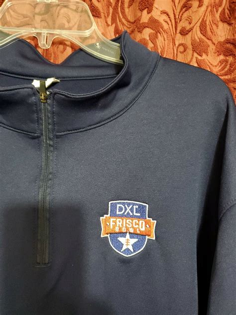 Dxl Frisco Bowl Half Zip Logo Men S Track Jacket Blue Ebay