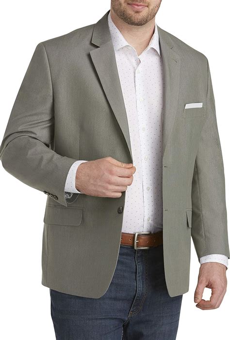 Dxl Synrgy Big And Tall Jacket Relaxer Tic Weave Performance Sport Coat