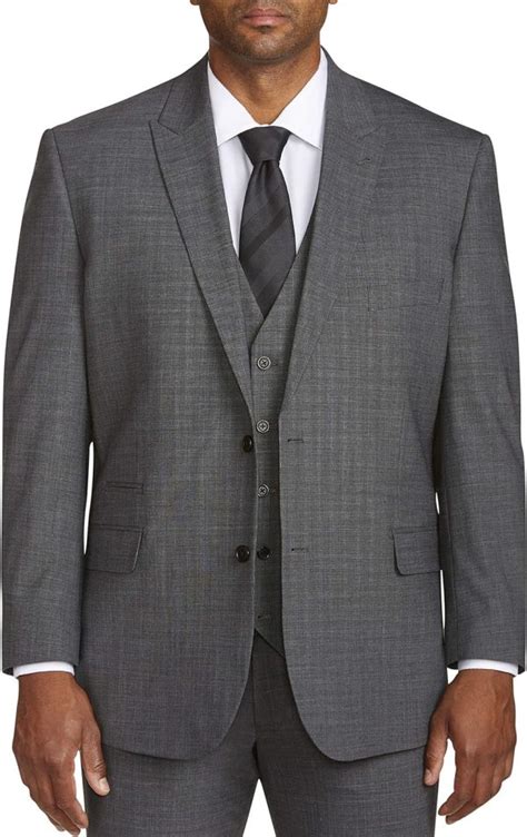 Dxl Synrgy Big And Tall Performance Stretch Suit Jacket Grey At Amazon Men S Clothing Store