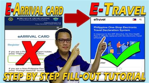 E Travel Registration Online Step By Step Tutorial Youtube