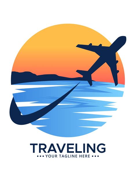 Easily Customize This Pre Made Travel Logo Online With A Refreshing Plane Flying Logo Image