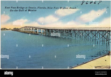 East Pass Bridge At Destin Florida Near Fort Walton Beach On The