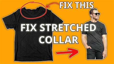 Easy Hacks Fix Stretched T Shirt Neckline Collar No Sew Youtube