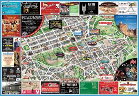 Edinburgh Map Tourist Attractions Travelsfinders Com