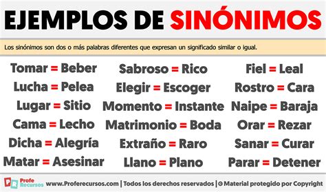 Ejemplos De Sinonimos Seonegativo Com