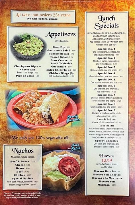 El Jalisco Mexican Restaurant In Simpsonville Restaurant Menu And Reviews