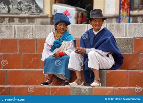 Elderly Indigenous Couple Editorial Stock Photo Image Of Stairs