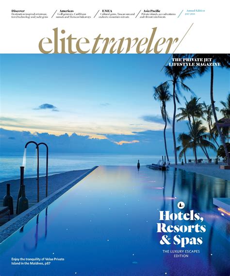 Elite Traveler Resort Spa Destination Spa Travel Magazines