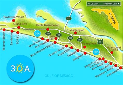 Emerald Coast Florida Map Printable Maps