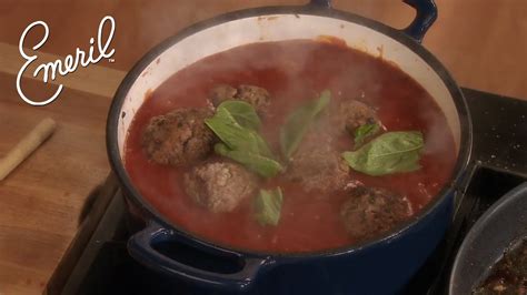 Emeril Amp 39 S Classic Meatball Recipe Emeril Lagasse Recipe Flow