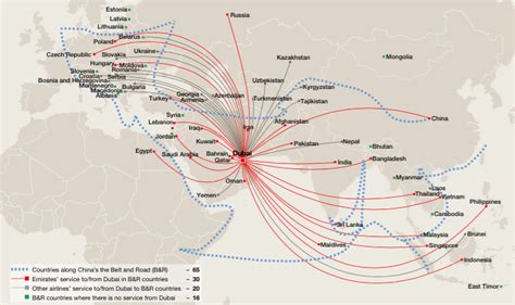 Emirates Airline Route Map 2019