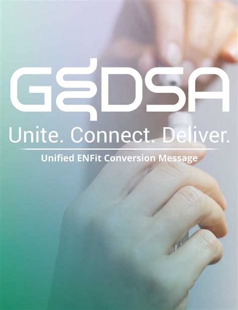 Enfit Conversion Information Tools Stay Connected By Gedsa