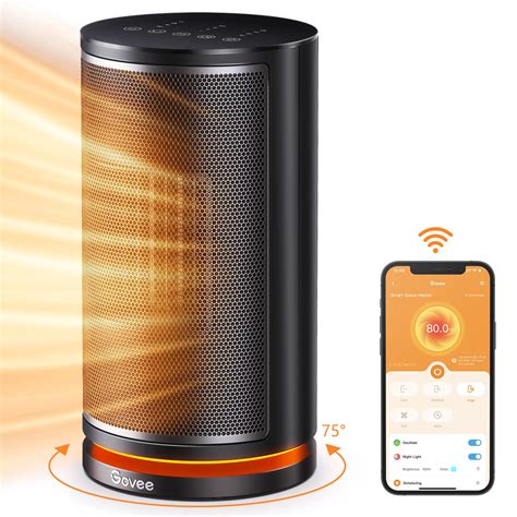 Eo Smart Electric Space Heater 1500W Portable Ceramic Heaters For Home