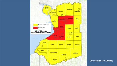 Erie County Is Under A Travel Ban Or Travel Advisory Depending On