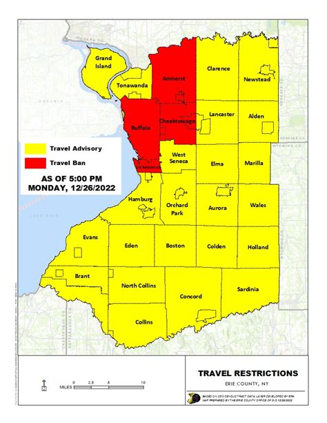 Erie County Travel Ban Information