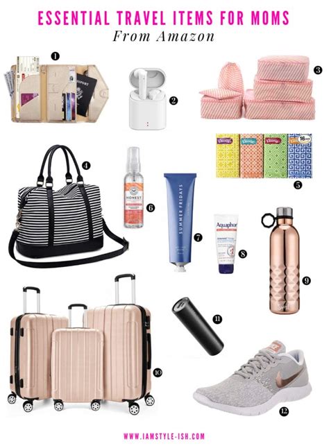 Essential Travel Items For Moms And Kids From Amazon Travel Items