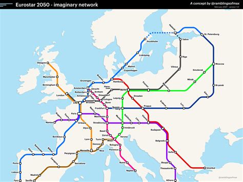 Eurostar Network Map