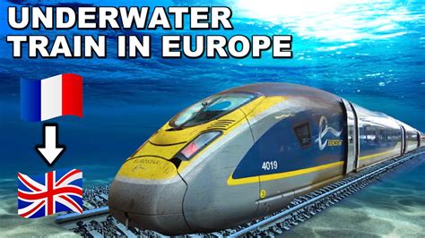 Eurostar Underwater Train Route