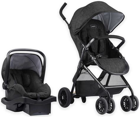 Evenflo Sibby Travel System W Litemax Ics Charcoal Baby Strollers