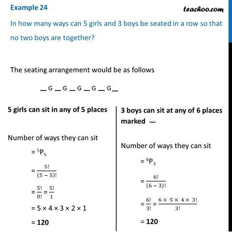 Example 24 In How Many Ways Can 5 Girls And 3 Boys Be Seated