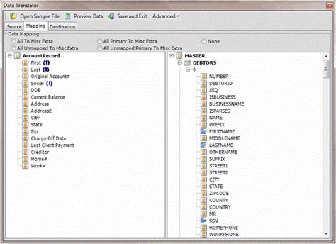 Exchange Manager Help Define A Destination Field Value Using Hardcoded Text