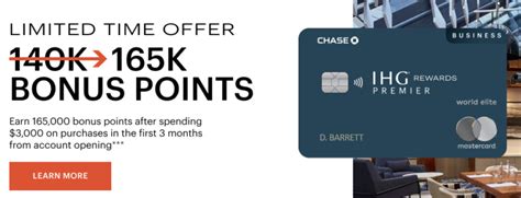 Expired Chase Ihg Premier Business Card 165 000 Offer Ends Today