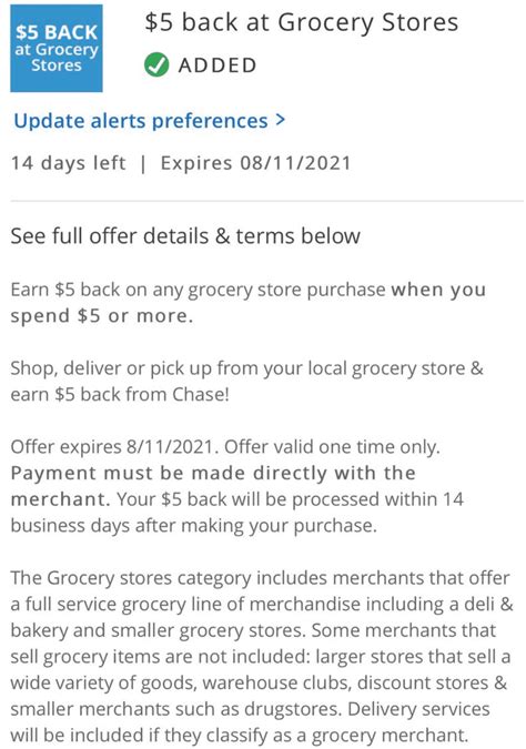 Expired Chase Offers Grocery Stores Get 5 Cashback With Any 5