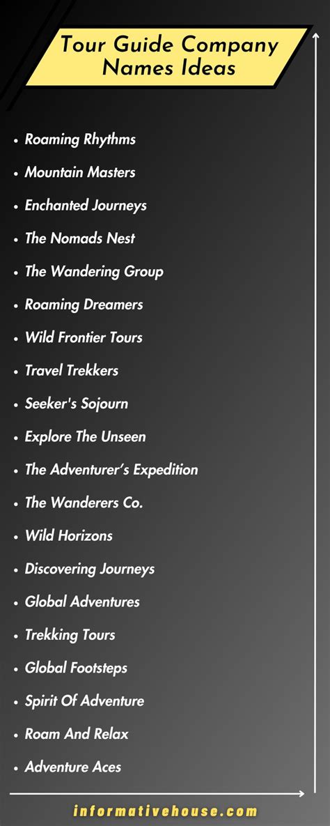 Explore The Fun Side Of Travel With Hilarious Tour Guide Company Names