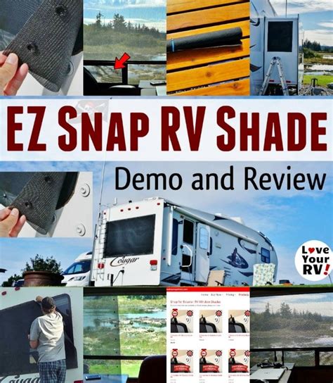 Ez Snap Exterior Rv Window Shade Review And Demo