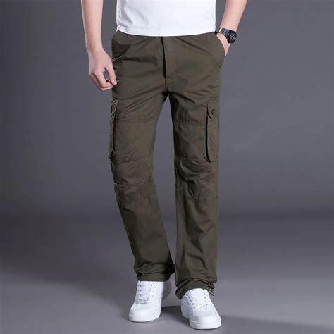 Fashion Military Cargo Pants Men Loose Baggy Tactical Trousers Oustdoor Casual Cotton Cargo