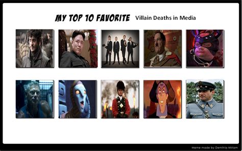 Favorite Villain Deaths By Markthetreekitty1998 On Deviantart