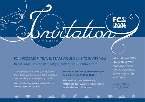 Fcm Travel Tips Forum Invite Travel Team Us Travel E Invite