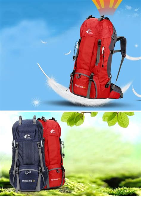 Fengtu 60L Hiking Backpacks Men S Sports Bags Nylon Camp Travel Pack