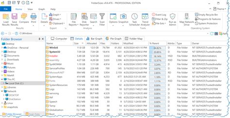 File Size Reporting Foldersizes