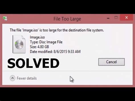 File Too Large For Destination System Gostprocess