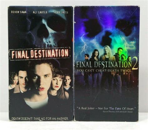 Final Destination And Final Destination 2 Vhs 4865E1p On Mercari Vhs