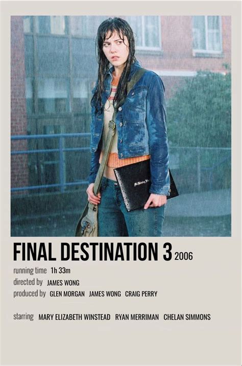 Final Destination Movie Posters Minimalist Iconic Movie Posters Film Posters Minimalist