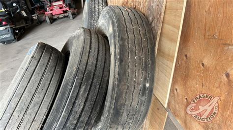 Firestone 11R 22 5 Used Steering Tires