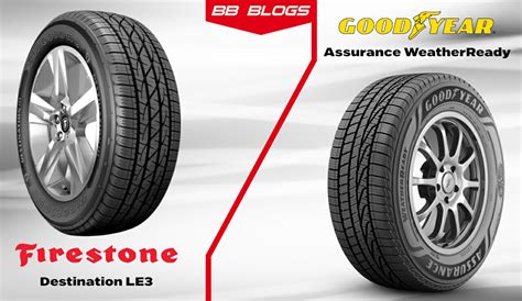 Firestone Destination Le3 Vs Goodyear Assurance Weatherready A Detailed Tire Comparison Bb