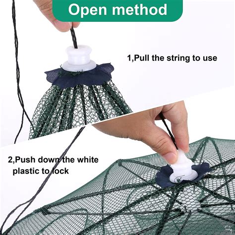 Fishing Bait Trap Crab Trap Minnow Trap Crawfish Trap Lobster Shrimp Collapsible Cast Net