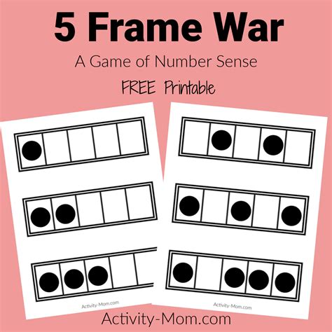 Five And Ten Frame Activities For Kindergarten The Activity Mom