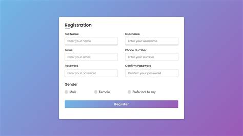 Five Html Css Login Registration Form Template With Source Code