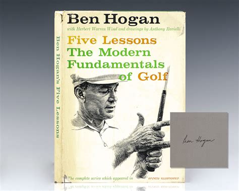 Five Lessons Ben Hogan First Edition Signed Rare Golf Book