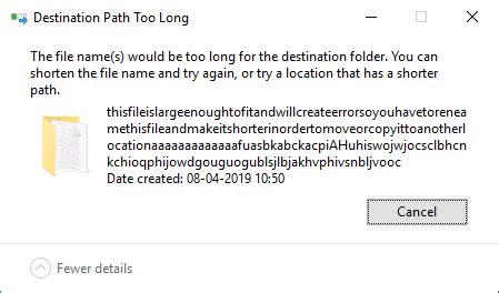 Fix Destination Path Too Long Error Techcult